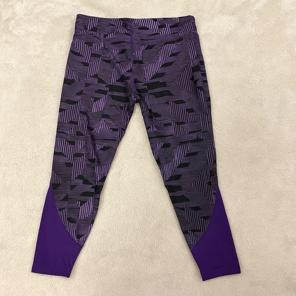 Under Armour Kids Geometric Purple Leggings - Picture 6 of 6